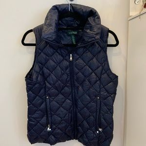Ralph Lauren Navy Down Vest - Sz M